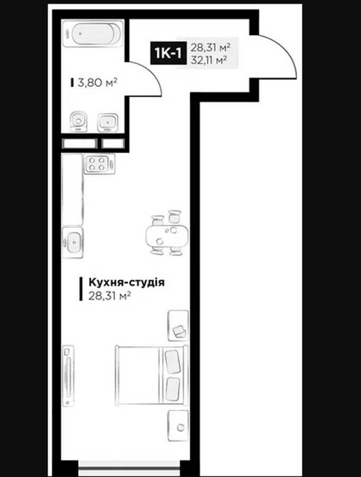 продажа 1-к квартира Киев, Голосеевский, 45900 $ Киев - изображение 8