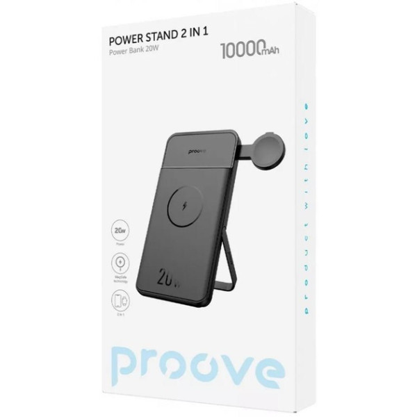 Power Bank Proove Power Stand 2 in 1 20W 10000mAh Black (PBPS20030001) (Код товару:41351) Харків - зображення 2