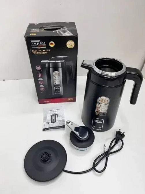 Електричний чайник термос 3L 2200Вт Zepline ZP123 з показниками температури Одесса - изображение 5