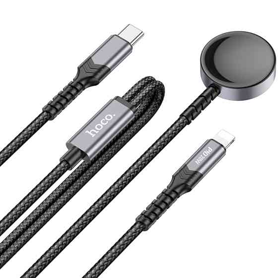 Дата кабель Hoco CW54 2in1 Type-C to iWatch/Lightning 2.5W (1.2m) Херсон