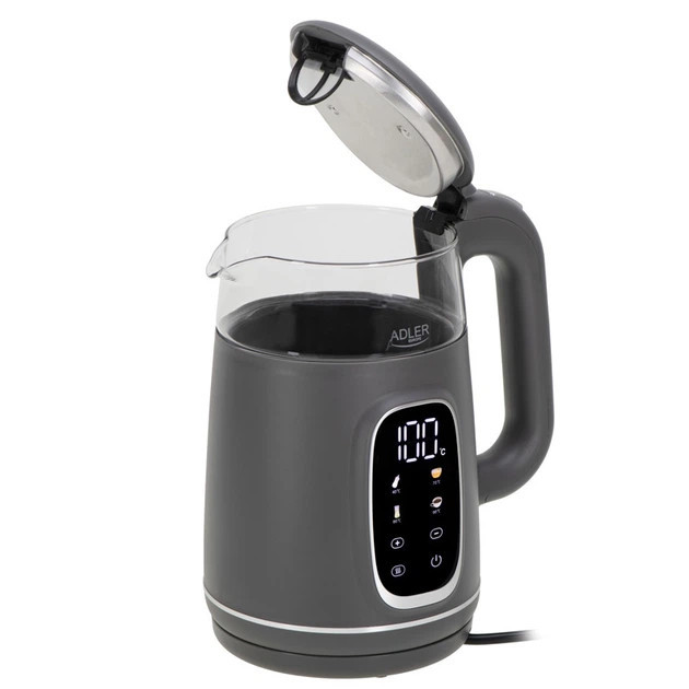 Электрочайник Adler AD 1305 grey silver 1.7 л серый Київ - зображення 2