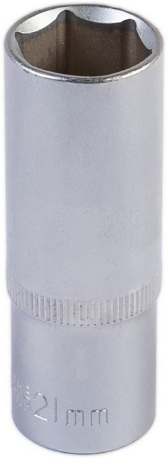 Головка торцевая 6-гранная удлиненная MASTERTOOL ½" 21 мм L 78 мм CrV 78-0521 Харків - зображення 1