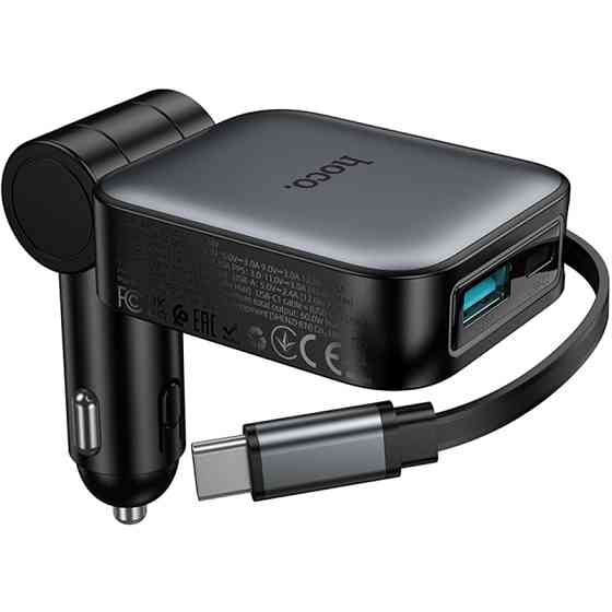 АЗУ Hoco Z67 Triunfar PD60W with retractable cable (1USB-A/2C) Херсон