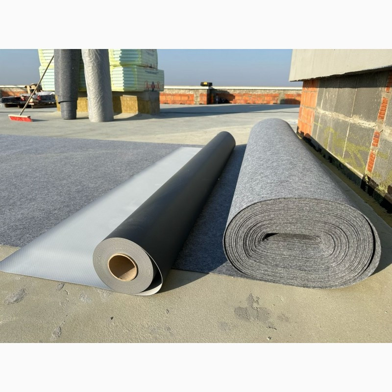 Покрівельна ТПО мембрана Sikaplan TM-12, TM-15 армована багатошарова Вишнёвое - изображение 3