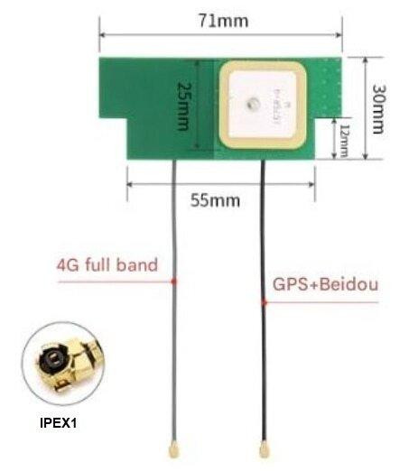 Антенна 4G 698-2700MHz 8dBi + GPS Beidou 1575,42/1561MHz 28dBi, RG1.13 IPEX1, 3-5V Днепр - изображение 3