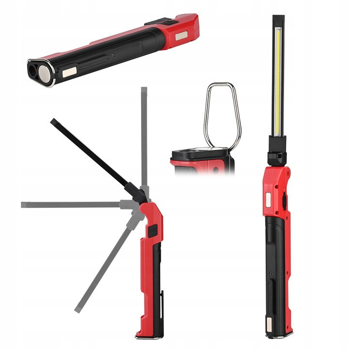 Фонарик складной светодиодный (COB+LED) аккумуляторный с магнитом ULTRA-SLIM  PROTESTER PRO-FL0103S Харків - зображення 7