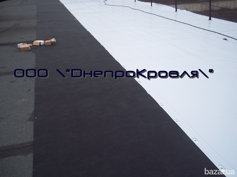 Укладка ПВХ мембраны. Монтаж и ремонт мембранных крыш Дніпро - зображення 1