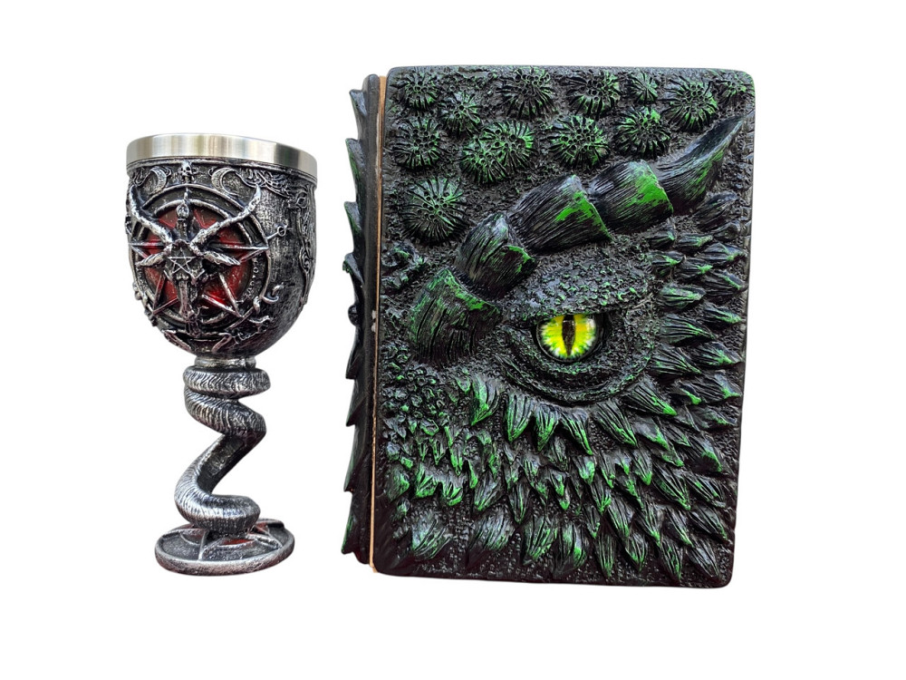 Подарочный набор Бокал 3 Бафомет и Блокнот 3 Око Лесного Дракона Київ - зображення 3