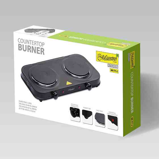 Плита электрическая настольная Maestro MR-771-2 2000 вт Киев