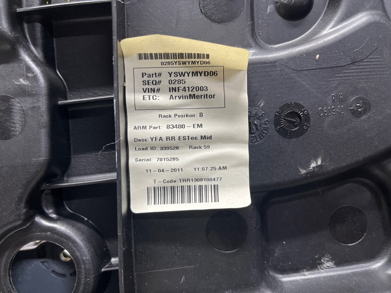 Стеклоподъемник задний правый Hyundai Sonata YF 2.4 БЕНЗИН G4KJ 2010 (б/у) Київ - зображення 4