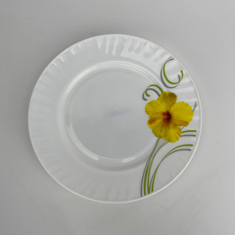 Тарілка обідня Lorentso Yellow Flower XP-90-A8-61014 23 см Київ - зображення 1