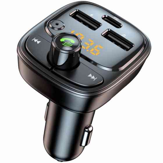 АЗУ FM модулятор Amaya ACC-T02 PD30W (2USB-A/1C) Херсон