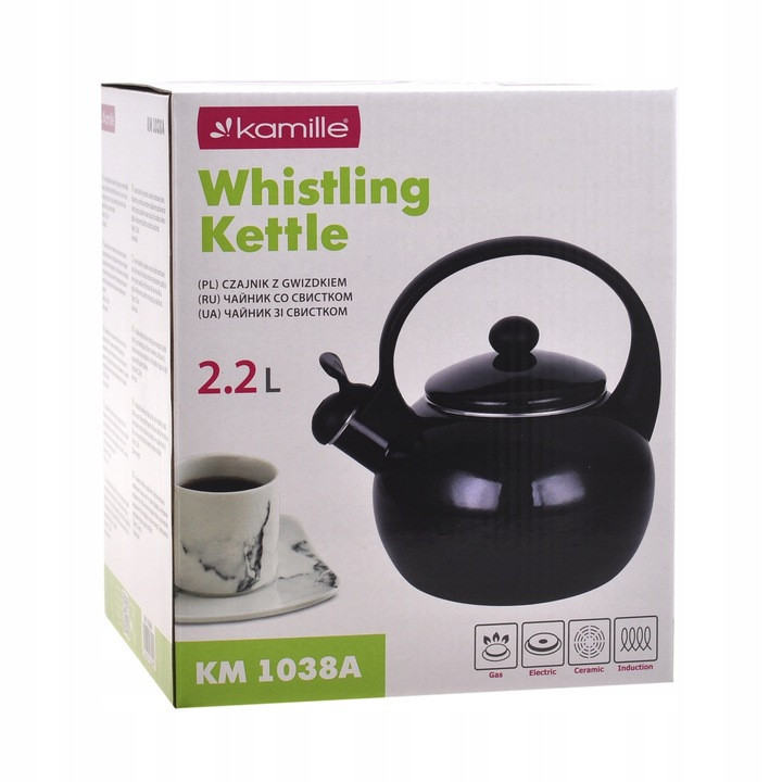 Чайник Kamille эмалированный со свистком 2.2 л KM-1038A Одесса - изображение 8
