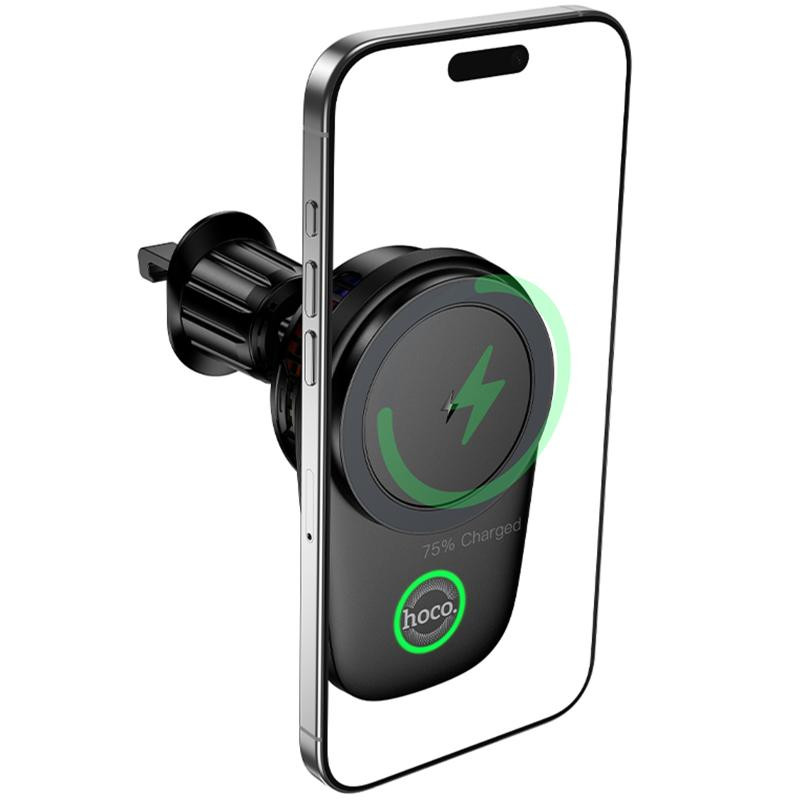 Автодержатель с БЗУ Hoco HW36 Electric 15W with cooler (air outlet) Херсон - изображение 6