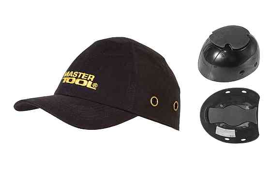 Каскетка защитная MASTERTOOL х/б ABS EVA-54-59 II-EN 812 черная 81-2000 Харків