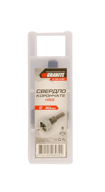 Сверло корончатое GRANITE HSS 30 мм 6-08-030 Харьков - изображение 2