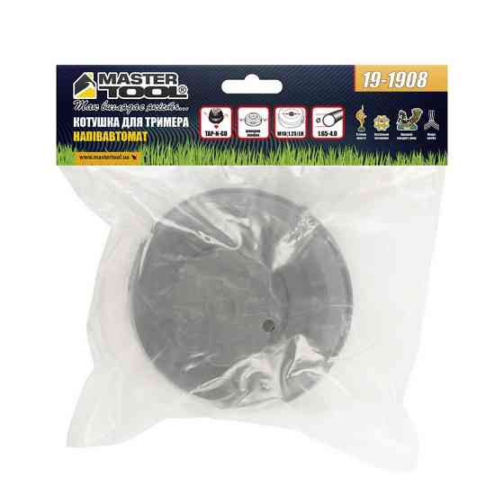 Катушка для триммера MASTERTOOL PROFI полуавтоматическая M10х1.25 FLH легкая загрузка 19-1908 Харків