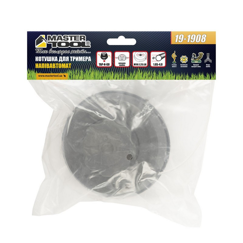 Катушка для триммера MASTERTOOL PROFI полуавтоматическая M10х1.25 FLH легкая загрузка 19-1908 Харьков - изображение 3