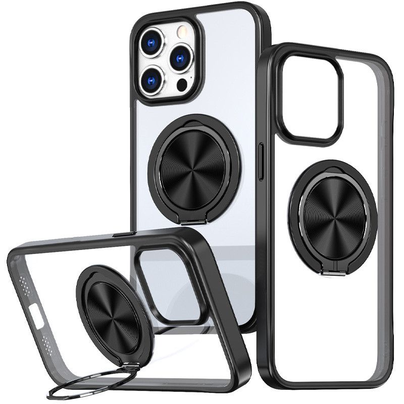 TPU+PC чехол Metal Ring with MagSafe для Apple iPhone 14 Pro (6.1") Херсон - зображення 1