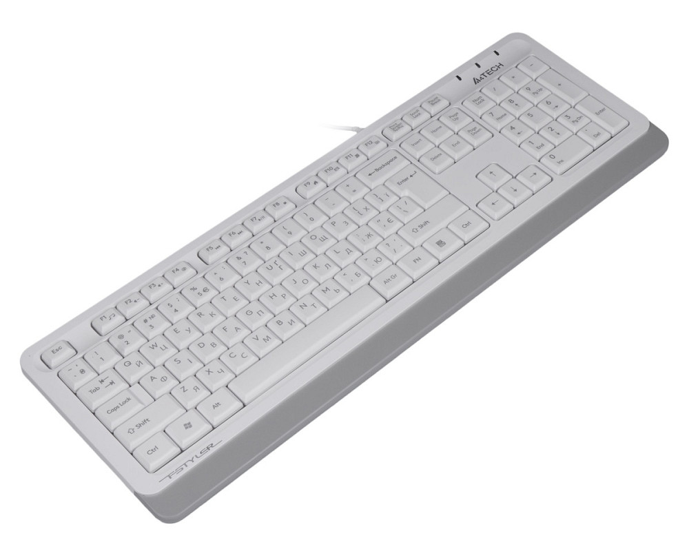 Клавиатура компьютерная проводная A4Tech Fstyler FK10(White) белая Київ - зображення 4