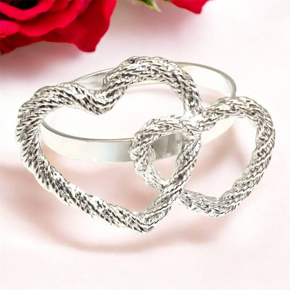 Кольца для салфеток Сердца Leeseph Silver 2 шт Одесса - изображение 1