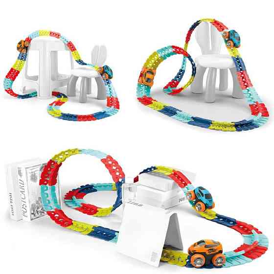 Интерактивный трек с инерционной машинкой SHT 388 Changeable Trak (184pcs/1CAR) Херсон