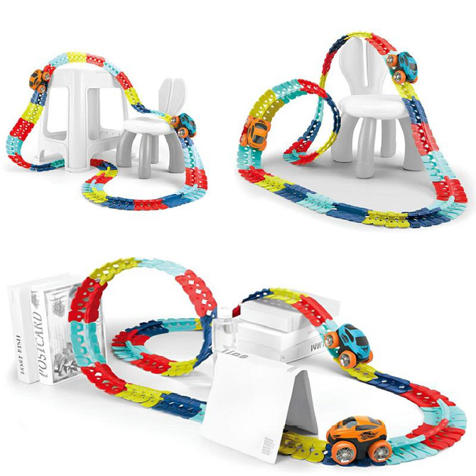 Интерактивный трек с инерционной машинкой SHT 388 Changeable Trak (184pcs/1CAR) Херсон - зображення 1