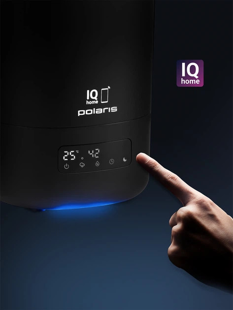 Увлажнитель воздуха Polaris IQ Wi-Fi PUH 4606 4.5 л черный Київ - зображення 5