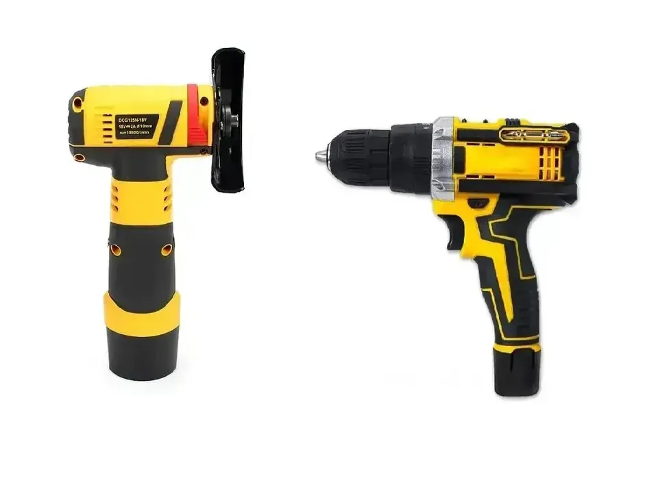 Набір акумуляторного інструменту мініболгарка + шуруповерт 12V (2 акб) Жовтий Одеса - зображення 1