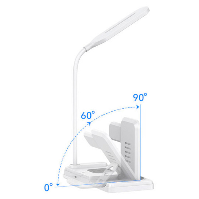 БЗУ Usams US-CD195 15W 4in1 Wireless Charging Holder With Table Lamp Херсон - изображение 7