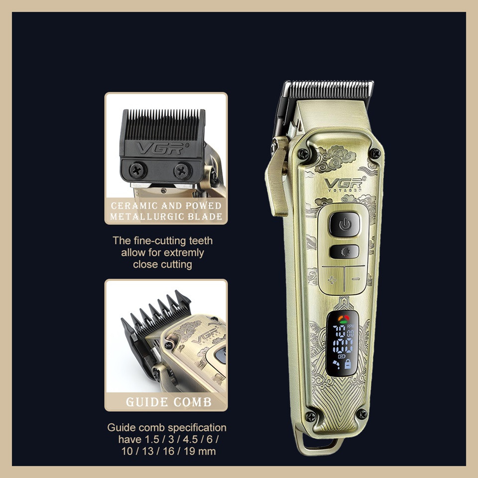 Комплект длят стрижки VGR V-642 золотистый Київ - зображення 7