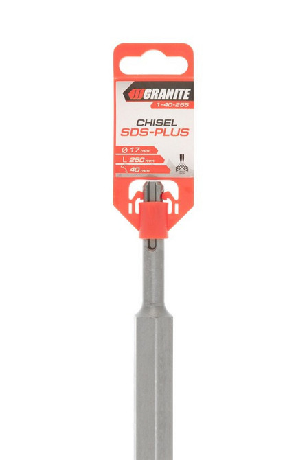 Зубило плоское GRANITE CURVED SDS-PLUS 250х40х17 мм 1-40-255 Харків - зображення 8