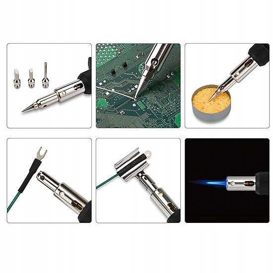 Паяльник газовый 150W с комплектом насадок 8ед. TOPTUL EGAE0801 Харьков - изображение 9