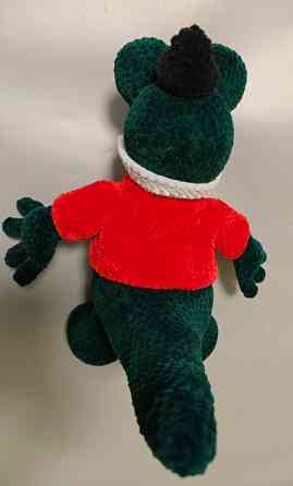 Крокодил іграшка м'яка в'язана зелена сувенір подарунок hand made ручна робота Нововолынск
