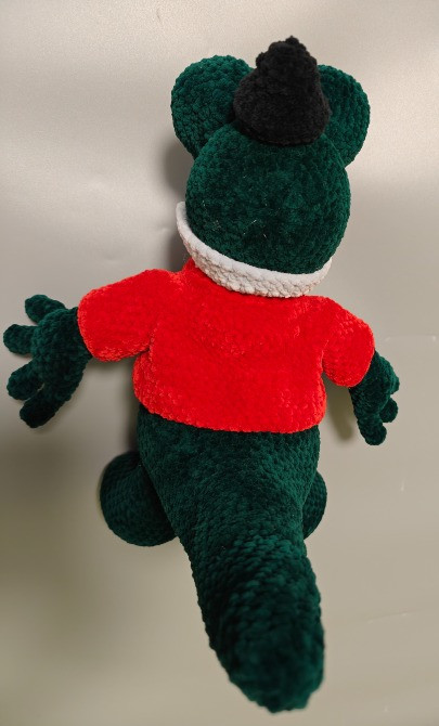 Крокодил іграшка м'яка в'язана зелена сувенір подарунок hand made ручна робота Нововолынск - изображение 2