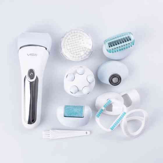 Эпилятор женский в наборе VGR V-733 BLUE голубой Київ