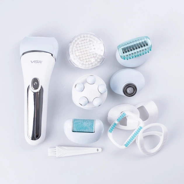 Эпилятор женский в наборе VGR V-733 BLUE голубой Киев - изображение 4