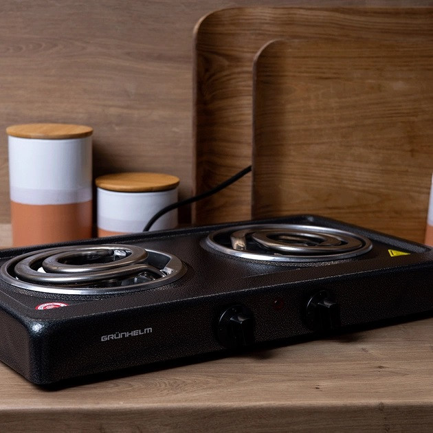 Плита электрическая настольная Grunhelm GHP-5512 2000 Вт Київ - зображення 1