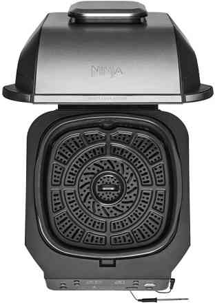 Гриль-барбекю электрический Ninja Foodi Air Grill & Air Fryer с Сooking probe EG351EU 1760 Вт серебр Киев