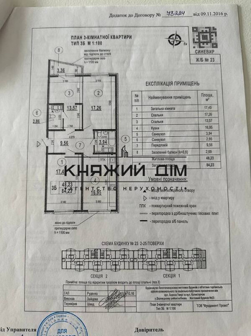 0%Продаж 3х квартири ЖК Патріотика, будинок Синевирм. Позняки, Осокорки Код № 21146954 Київ - зображення 2