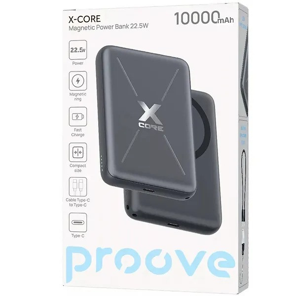 Power Bank Proove X-Core 22.5W 10000mAh Gray (PNXC22010003) Харків - зображення 4