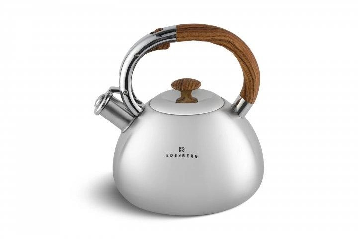 Чайник із свистком Edenberg EB-2497-Brown 3 л коричневий Київ - зображення 1