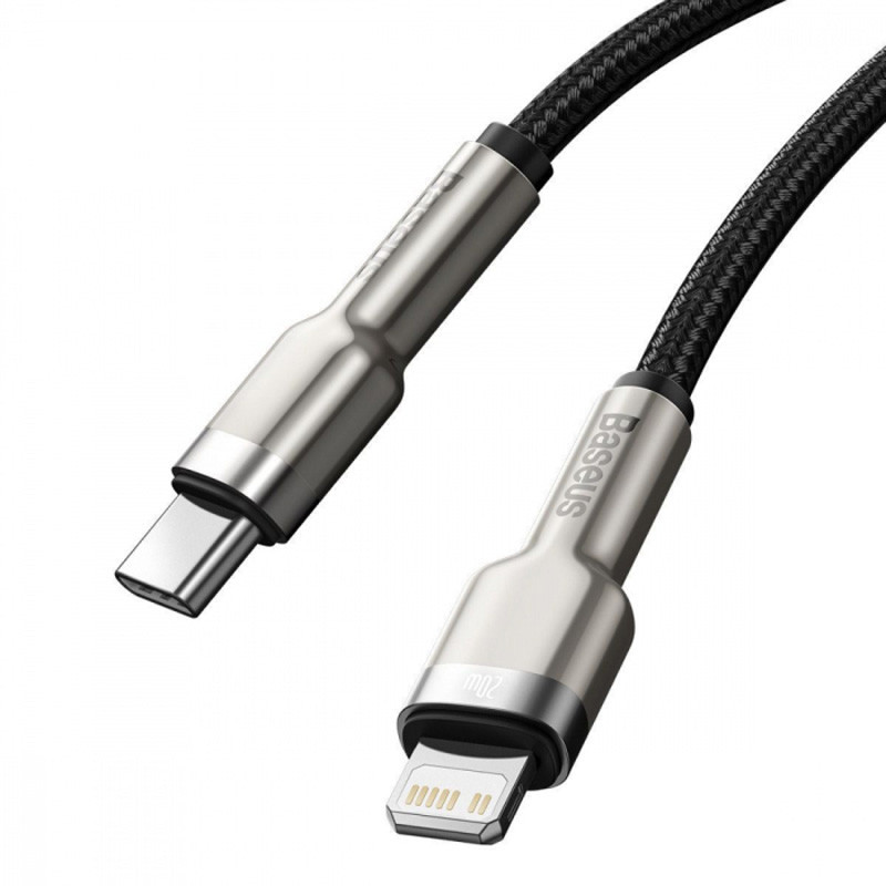 Дата кабель Baseus Cafule Series Metal Type-C to Lightning PD 20W (0.25m) (CATLJK-0) Херсон - зображення 2