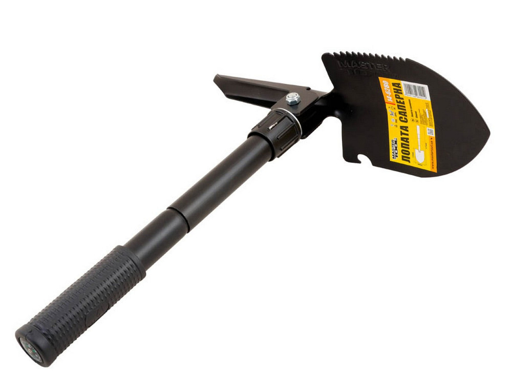 Лопата саперная MASTERTOOL 95х125х415 мм складная с чехлом 14-6280 Харьков - изображение 3