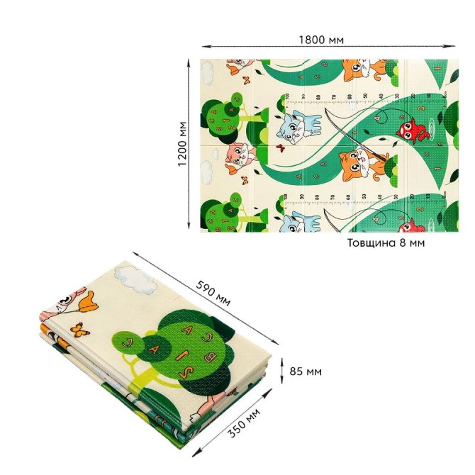 Дитячий с розвиваючий термокилимок 120х180х0,8см "Кошенята | Цуценята" SW 00001318 Одеса - зображення 7