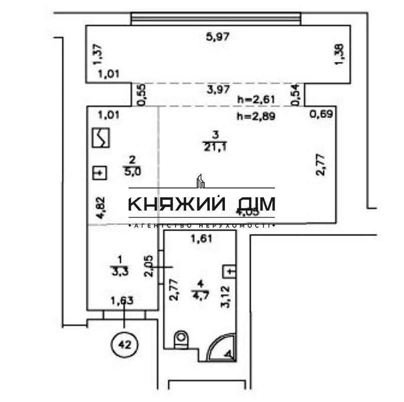 Без комісії! Продаж 1-но к. квартири в клубному будинку м. Сирець 7 хвилин. № 21147552 Київ - зображення 12
