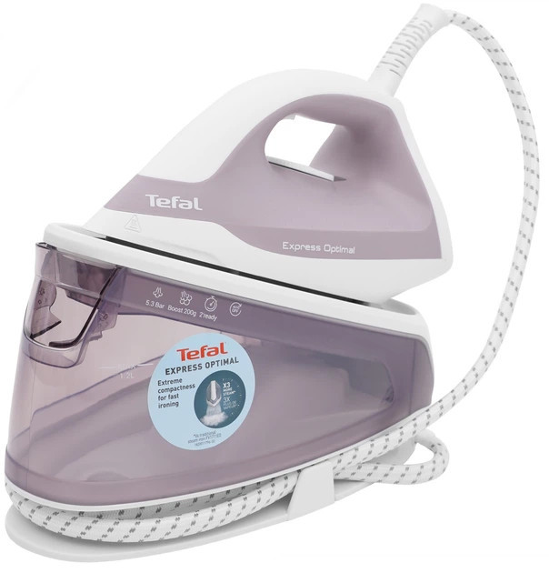Утюг с парогенератором Tefal Express Optimal SV4111E0 2200 Вт серый Київ - зображення 2