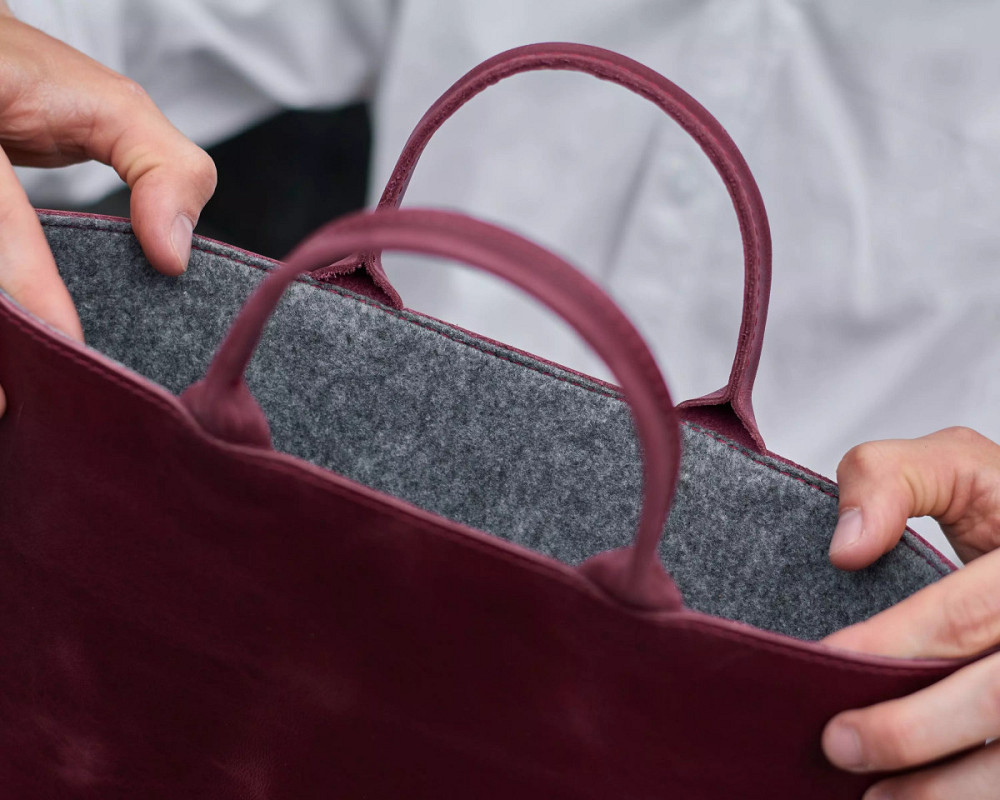 Чехол для ноутбука винтажный Incarne Stem MacBook Pro 14" 2021-2025 stem-burgundy-vintage-pro-14 бор Киев - изображение 7