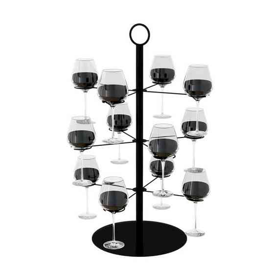 Подставка для коктейльного дерева Leeseph на 12 бокалов черная MV045а Одеса