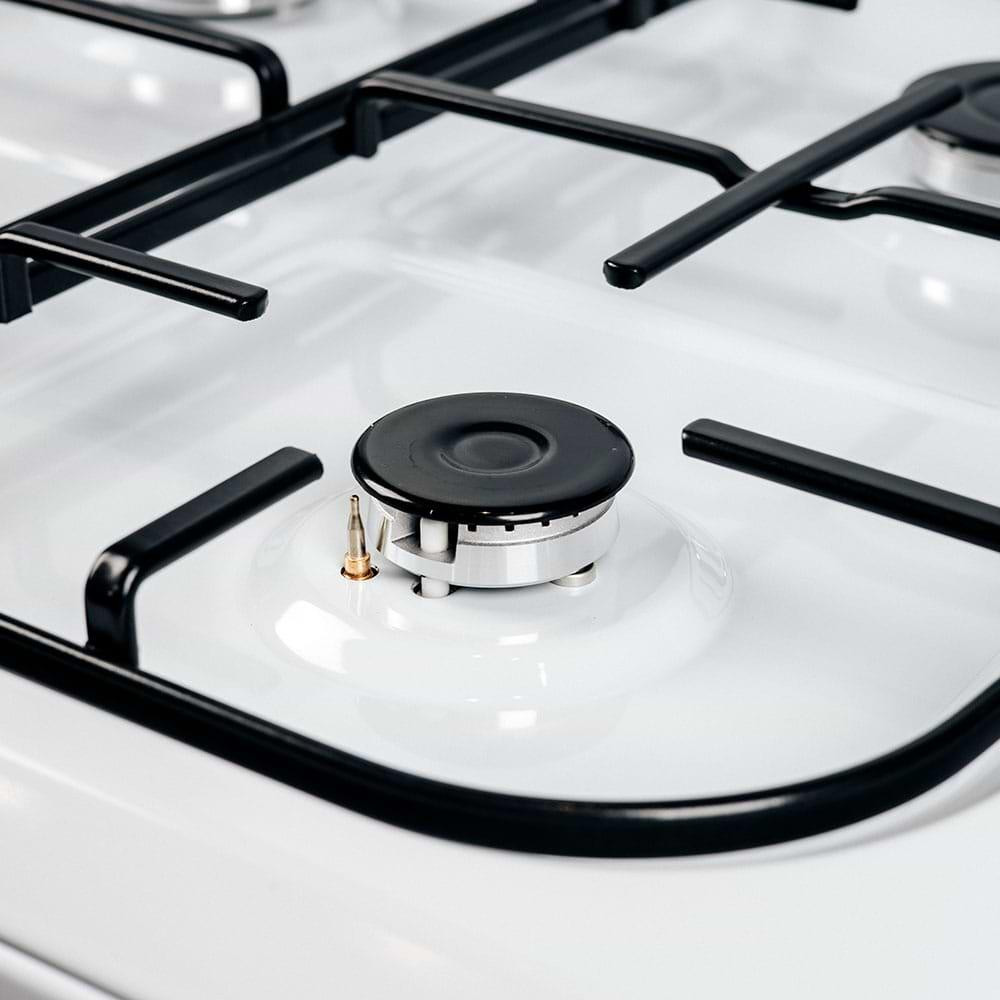 Плита кухонная газовая Grunhelm G4FM6611W (60 см) 4 конфорки газконтроль электроподжиг духовка Київ - зображення 4